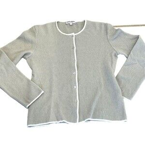 GIORGIO ARMANI Le Collezioni Cardigan Sz 8 Sweater CASHMERE blend MADE IN ITALY